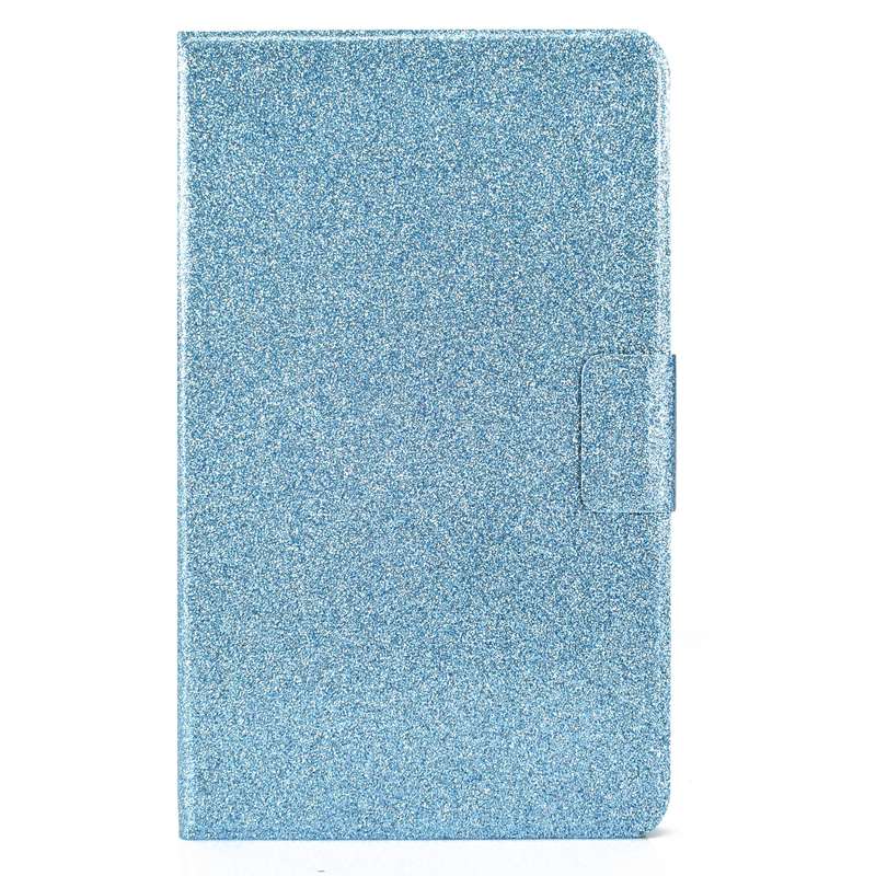 For Samsung Galaxy Tab A7 Lite T220 Glitter Horizontal Flip Leather Case with Holder & Card Slots(Bl