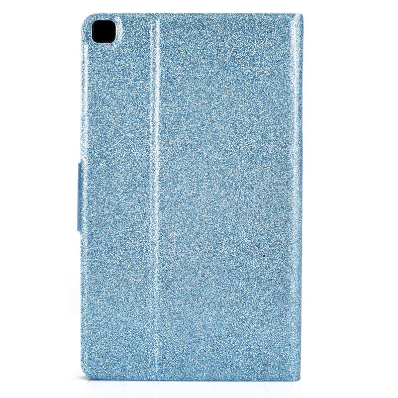 For Samsung Galaxy Tab A7 Lite T220 Glitter Horizontal Flip Leather Case with Holder & Card Slots(Bl