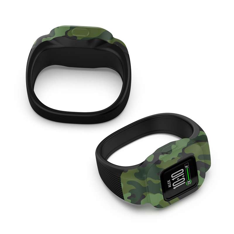 For Garmin Vivofit JR3 No Buckle Silicone Printing Watch Band, Size:S(Facial Makeup)