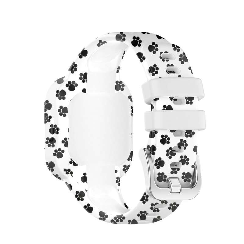 For Garmin Vivofit JR3 Silicone Printing Watch Band(Peacock)