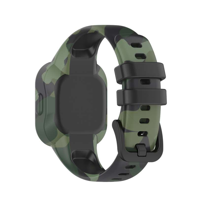 For Garmin Vivofit JR3 Silicone Printing Watch Band(Peacock)