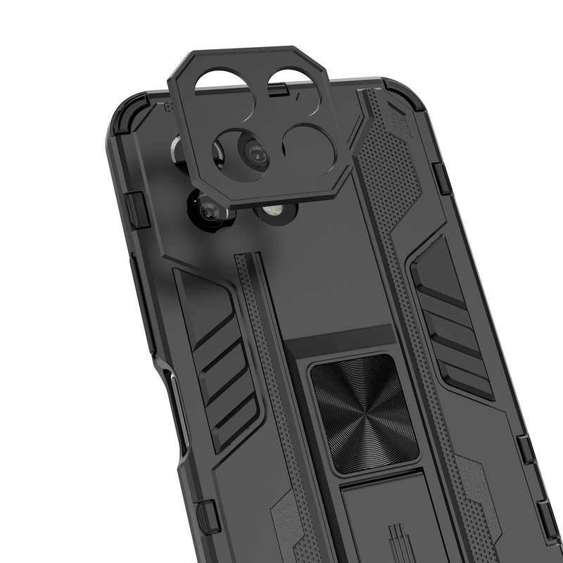 For Xiaomi Mi 11 Lite Supersonic PC + TPU Shock-proof Protective Case with Holder(Green)