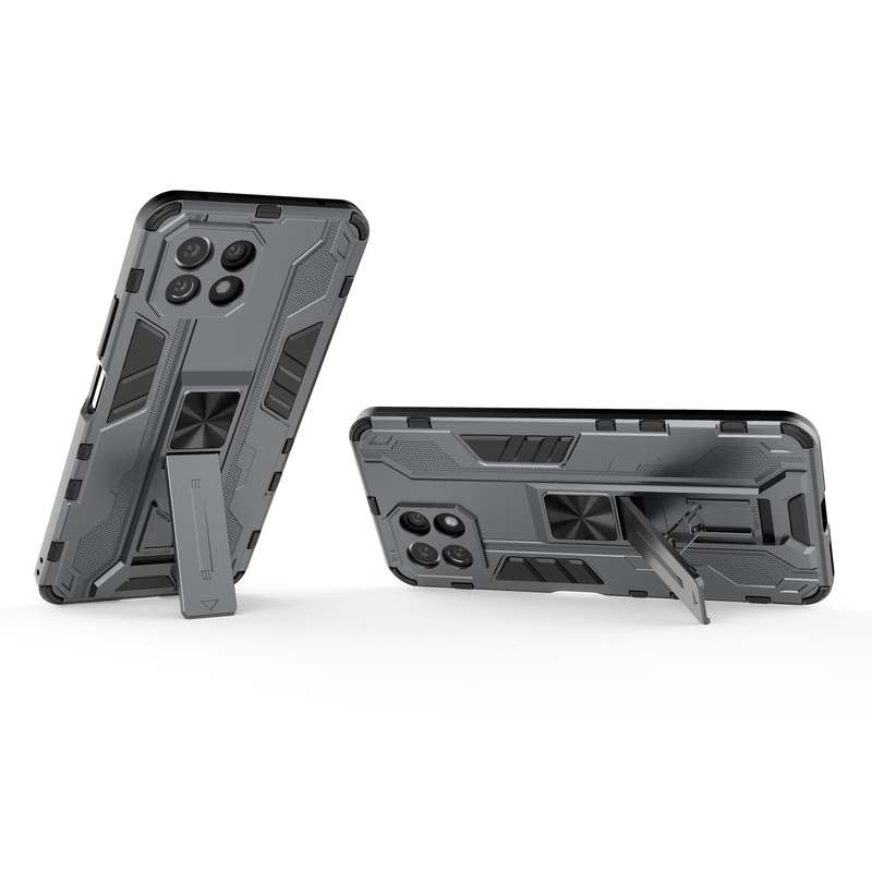 For Xiaomi Mi 11 Lite Supersonic PC + TPU Shock-proof Protective Case with Holder(Green)