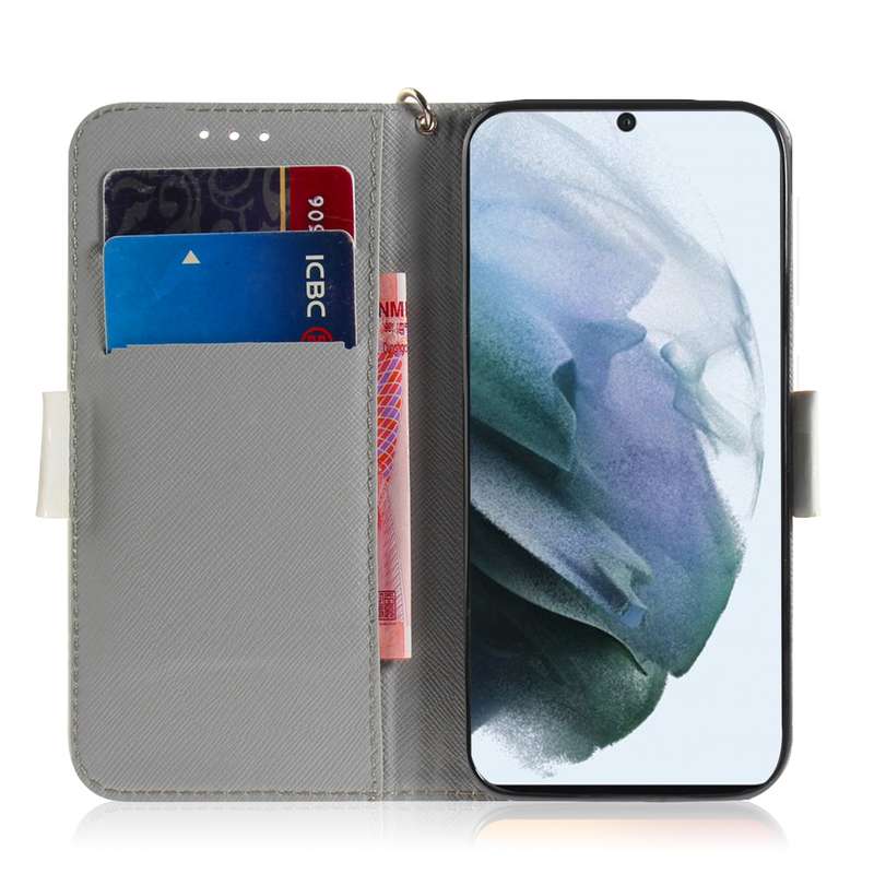 For Samsung Galaxy S21 FE 3D Colored Drawing Horizontal Flip Leather Case with Holder & Card Slots &