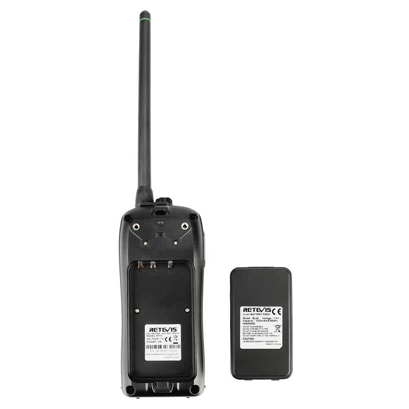 RETEVIS RT55 5W 156.000-161.450MHz+156.050-163.425MHz Waterproof Two Way Radio Handheld Walkie Talki