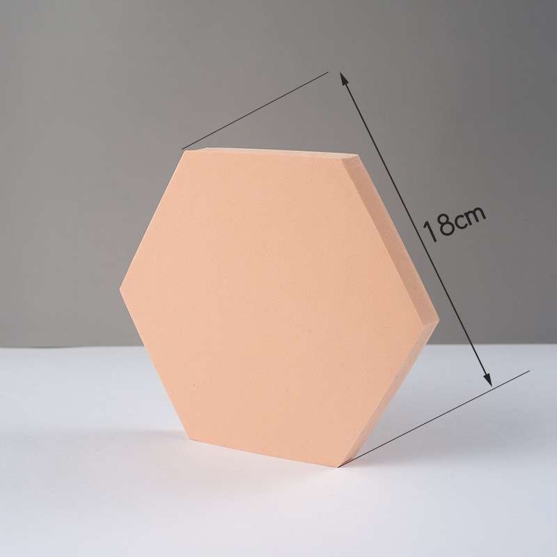 18 x 2cm Hexagon Geometric Cube Solid Color Photography Photo Background Table Shooting Foam Props (