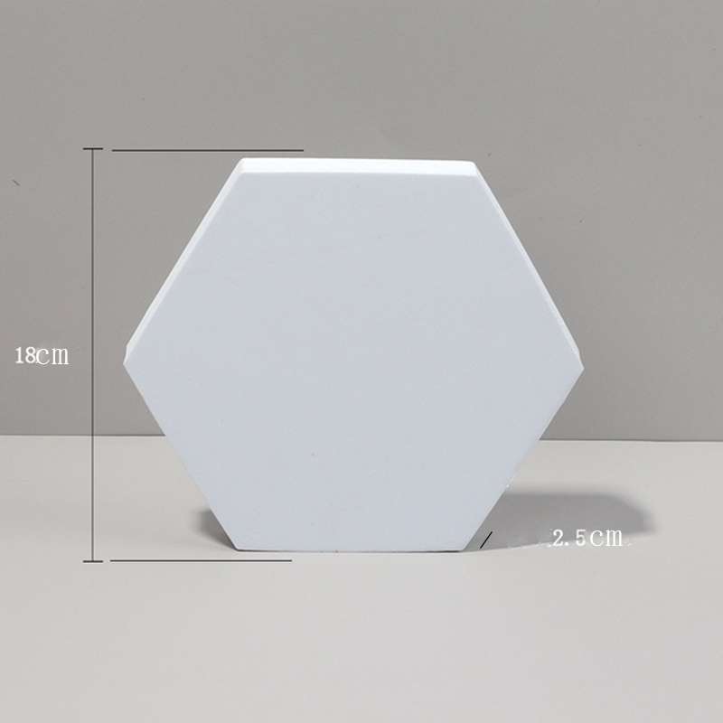 18 x 2cm Hexagon Geometric Cube Solid Color Photography Photo Background Table Shooting Foam Props (