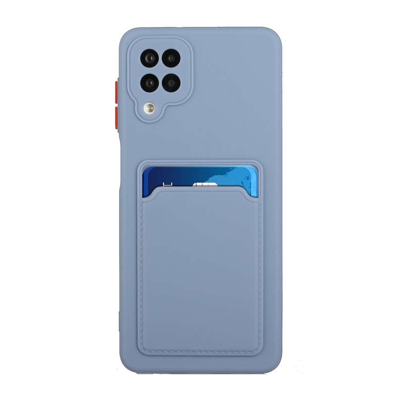 For Samsung Galaxy A12 5G Card Slot Design Shockproof TPU Protective Case(Pink)