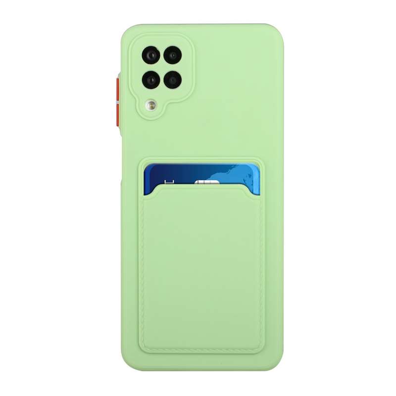 For Samsung Galaxy A12 5G Card Slot Design Shockproof TPU Protective Case(Pink)