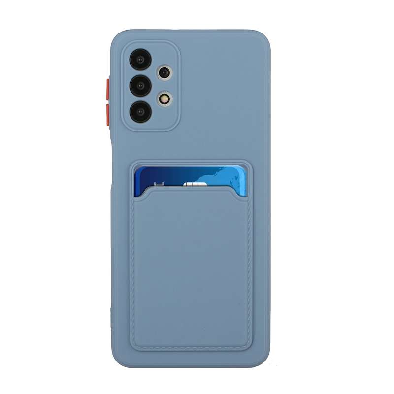 For Samsung Galaxy A32 4G Card Slot Design Shockproof TPU Protective Case(Gray)