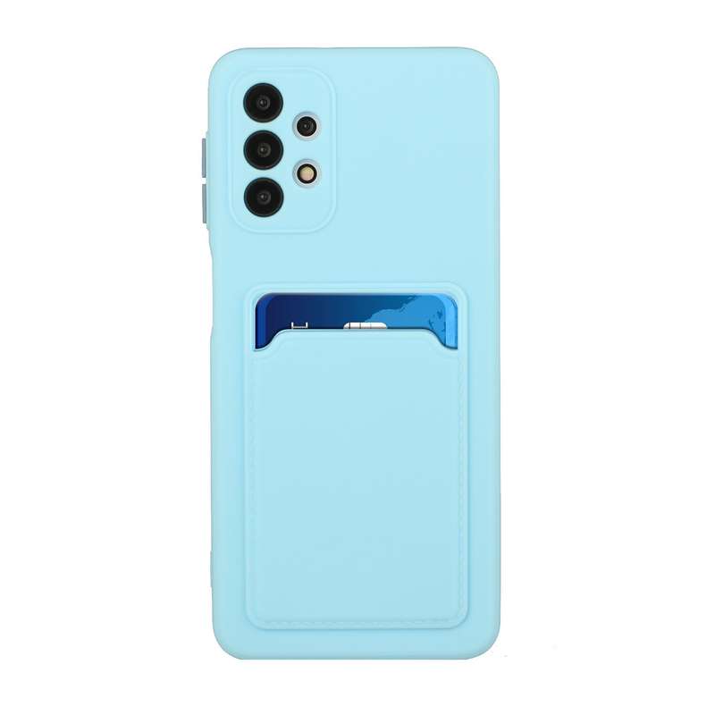 For Samsung Galaxy A32 4G Card Slot Design Shockproof TPU Protective Case(Pink)