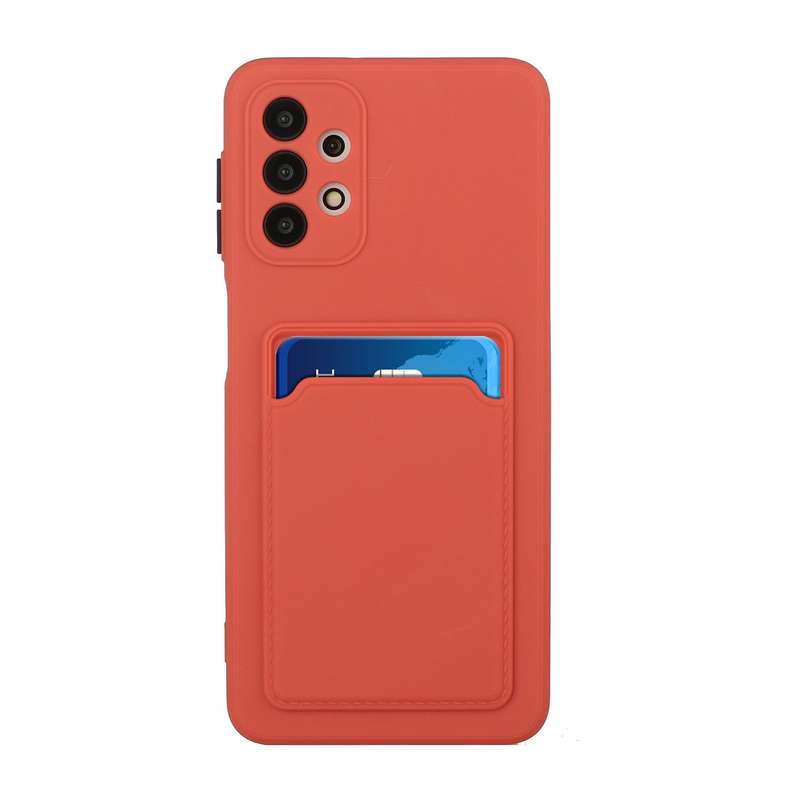 For Samsung Galaxy A32 4G Card Slot Design Shockproof TPU Protective Case(Pink)