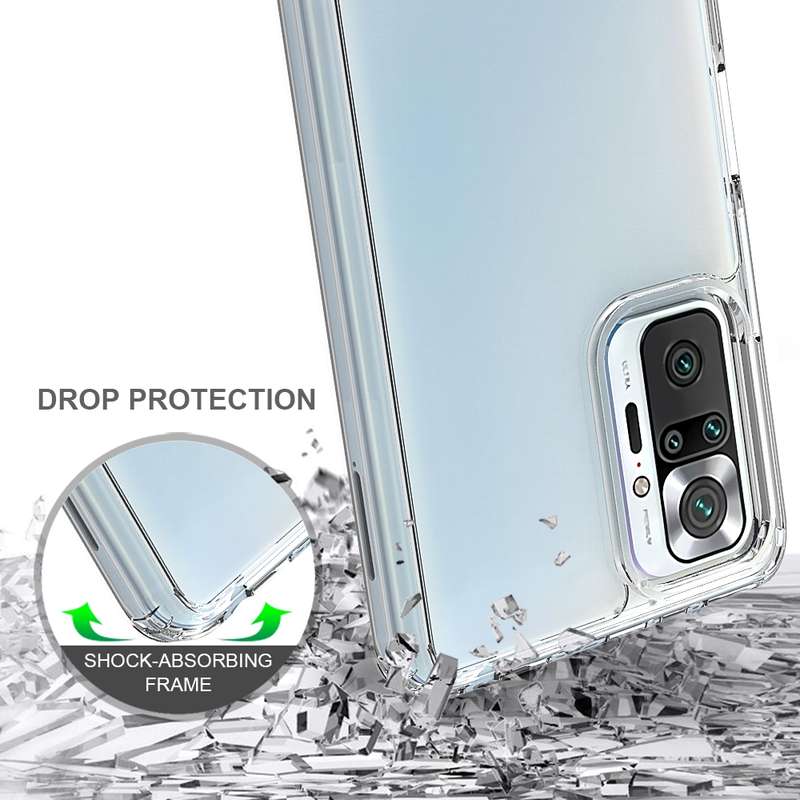 For Xiaomi Redmi Note 10 Pro Shockproof Scratchproof TPU + Acrylic Protective Case(Transparent)