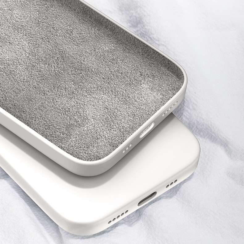 For vivo X50 Pro Solid Color Imitation Liquid Silicone Straight Edge Dropproof Full Coverage Protect