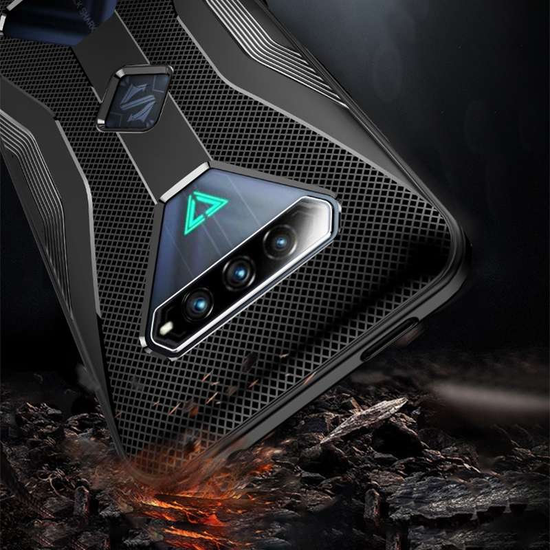 For Xiaomi Black Shark 4 TPU Cooling Gaming Phone All-inclusive Shockproof Case(Gray)