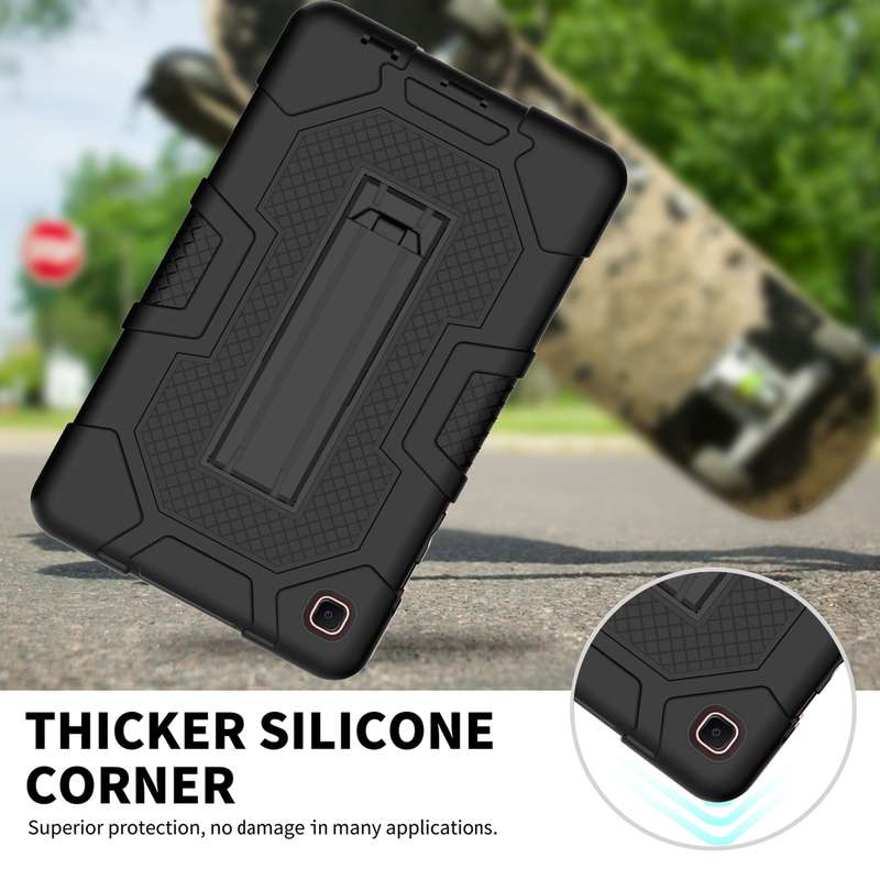 For Samsung Galaxy Tab A7 Lite T220 / T225 Contrast Color Robot Shockproof Silicone + PC Protective