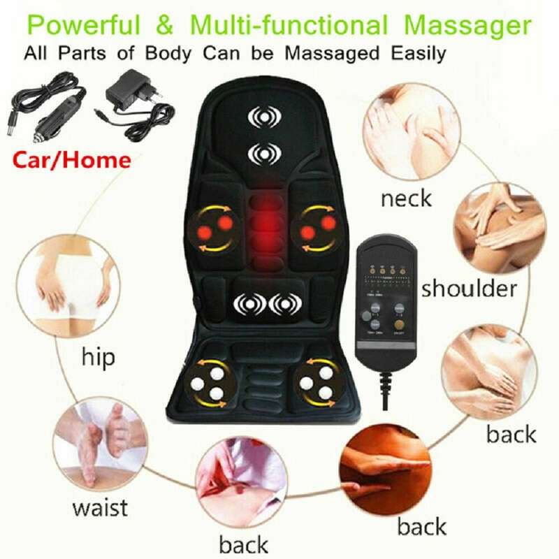 7 Massage Heads 8 Modes Car / Household Multifunctional Whole Body Cervical Massage Seat Cushion, Pl
