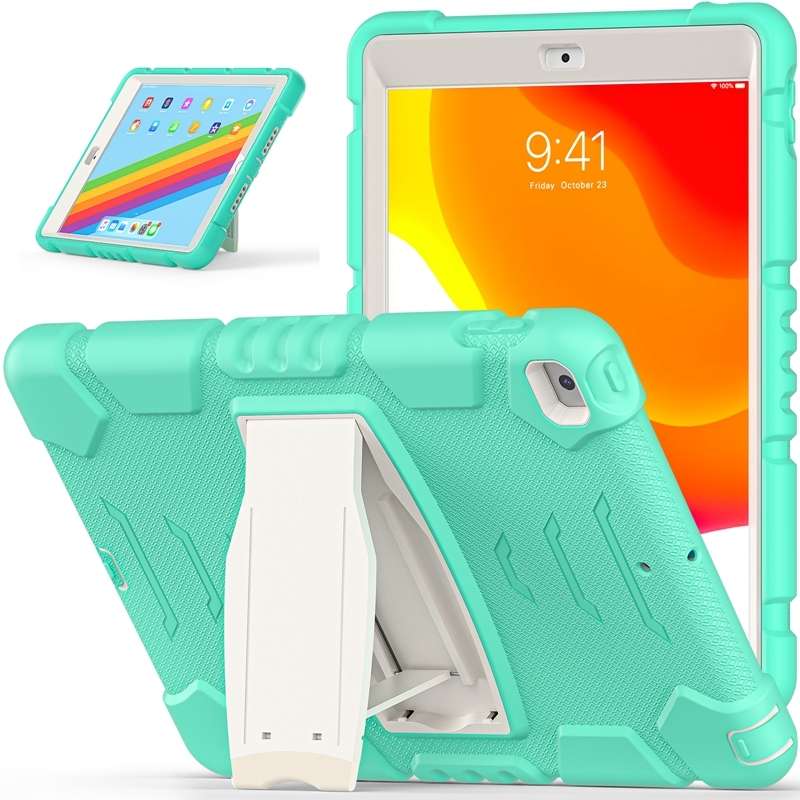 For iPad 10.2 2021 / 2020 / 2019 3-Layer Protection Screen Frame + PC + Silicone Shockproof Combinat