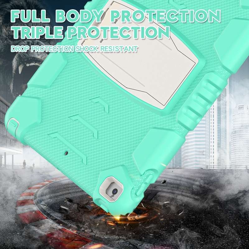 For iPad 10.2 2021 / 2020 / 2019 3-Layer Protection Screen Frame + PC + Silicone Shockproof Combinat