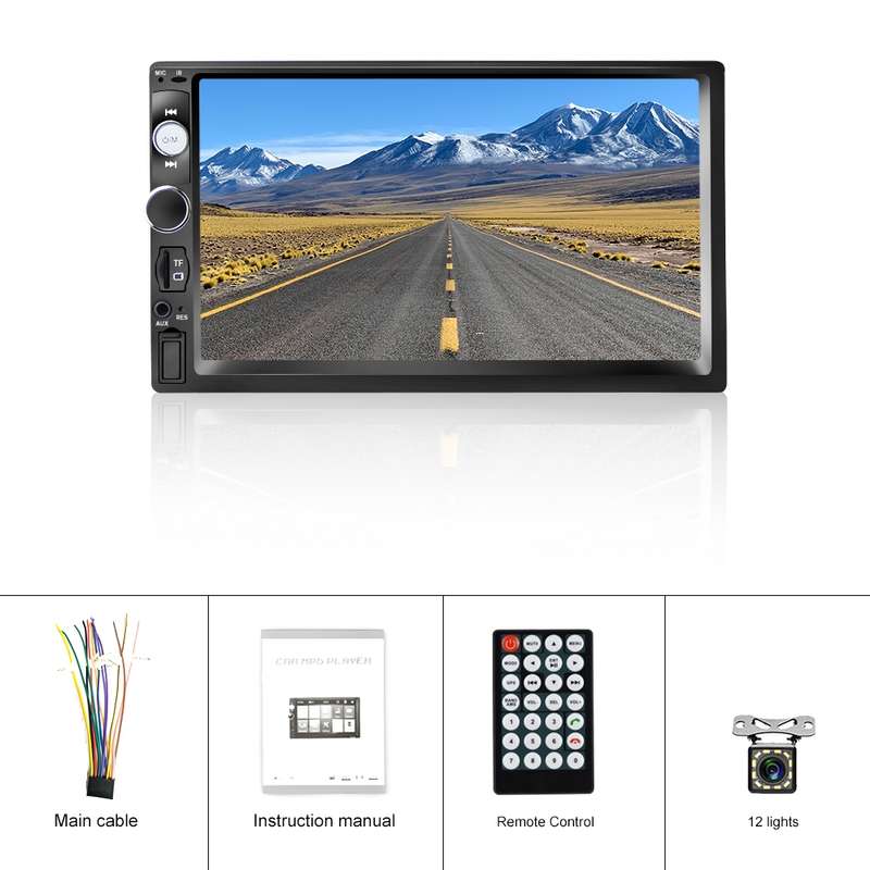 Q3188 7 inch Car Touch Screen MP5 Player Support FM / TF / Mirror Link