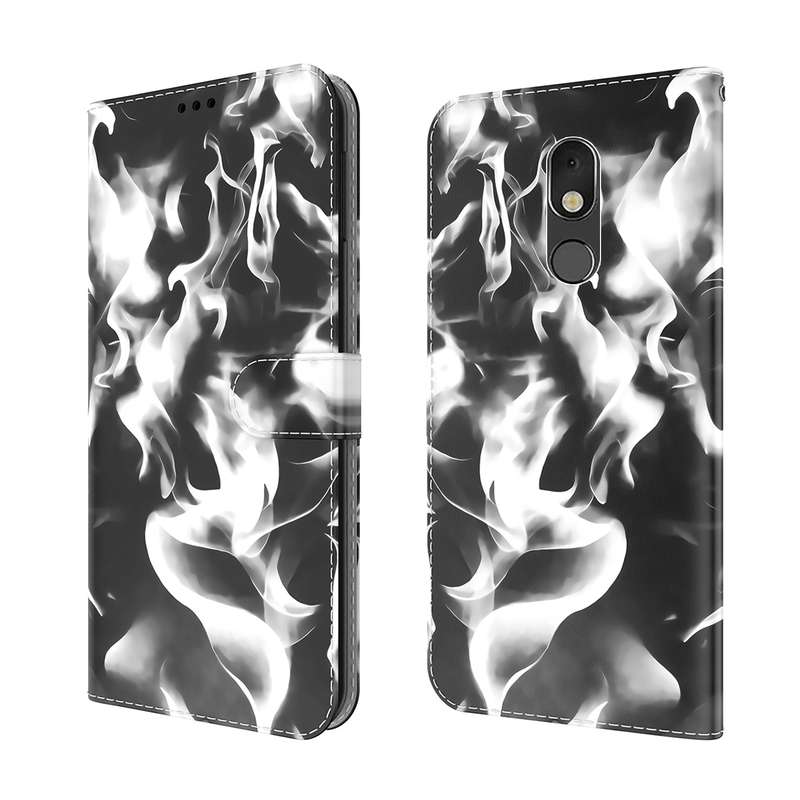 For LG Stylo 5 Cloud Fog Pattern Horizontal Flip Leather Case with Holder & Card Slot & Wallet(Black