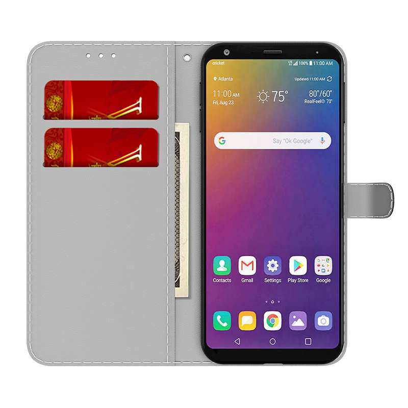 For LG Stylo 5 Cloud Fog Pattern Horizontal Flip Leather Case with Holder & Card Slot & Wallet(Black