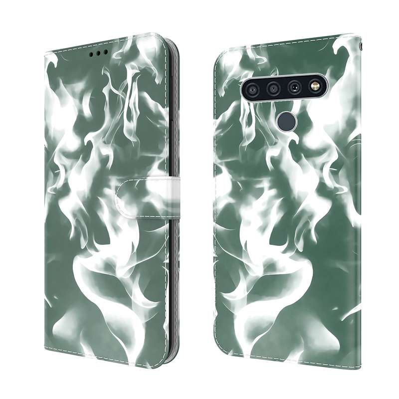 For LG Stylo 6 / K71 Cloud Fog Pattern Horizontal Flip Leather Case with Holder & Card Slot & Wallet