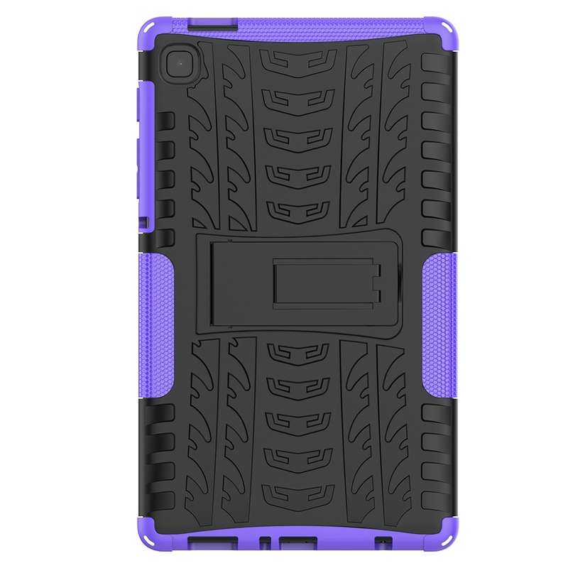 For Samsung Galaxy Tab A7 Lite Tire Texture Shockproof TPU+PC Protective Case with Holder(Green)