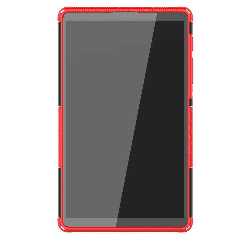 For Samsung Galaxy Tab A7 Lite Tire Texture Shockproof TPU+PC Protective Case with Holder(Green)
