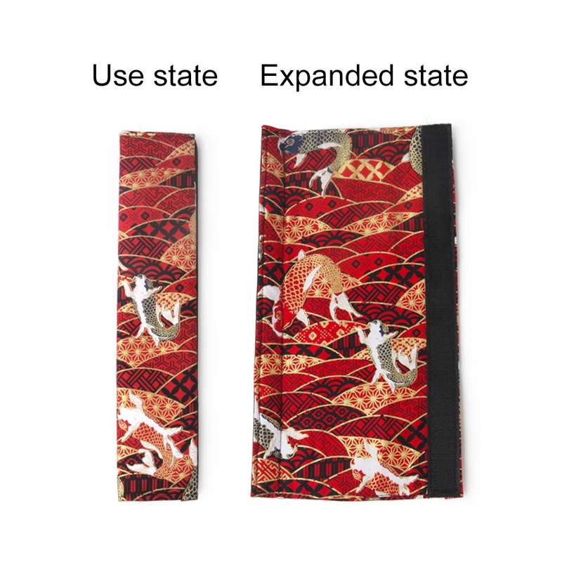 Car Seat Belt Protective Cover(Sea Wave Red)