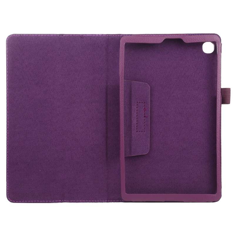 For Samsung Galaxy Tab A7 Lite T220 / T225 Litchi Texture Solid Color Horizontal Flip Leather Case w