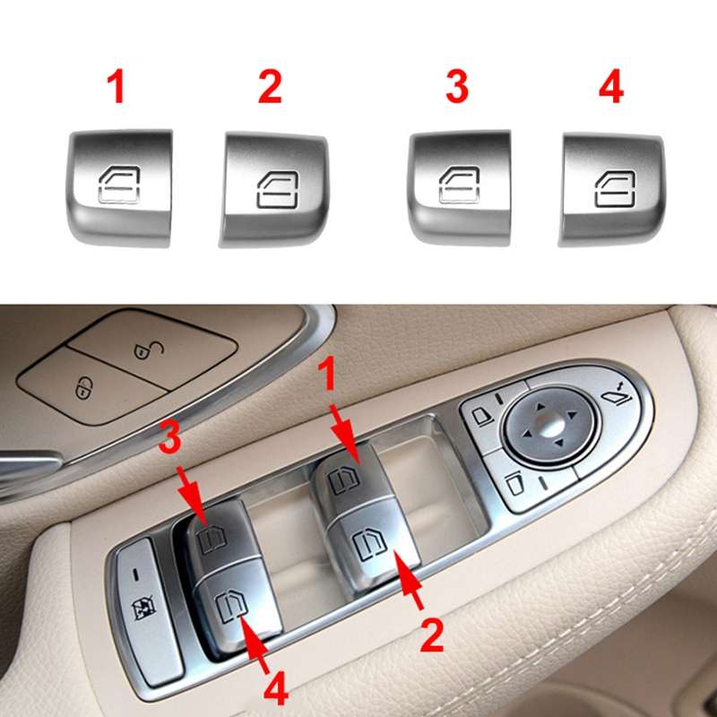 Car Window Glass Lift Switch Button for Mercedes-Benz W205 / W253 after 2015(No.4 Button)