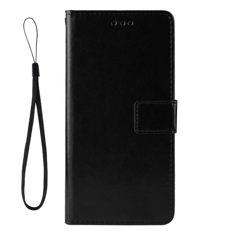 For Fujitsu Arrows Be4 Plus / F-41B Crazy Horse Texture Horizontal Flip Leather Case with Holder & C