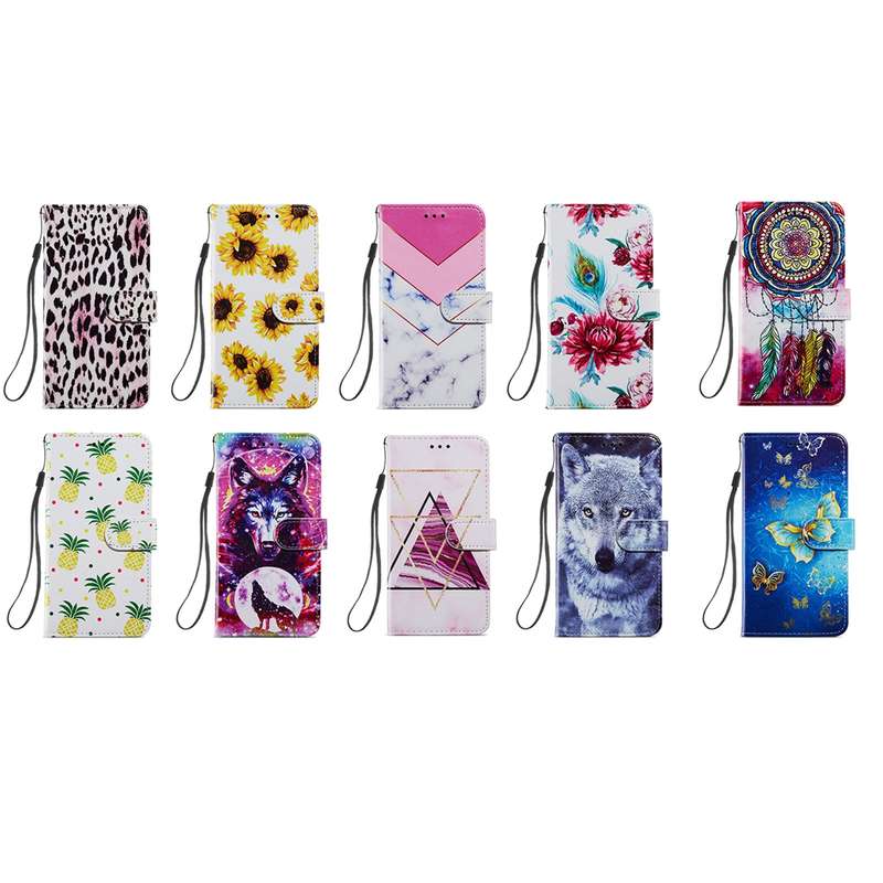 For Samsung Galaxy A32 4G Painted Pattern Horizontal Flip Leather Case with Holder & Card Slots & Ph