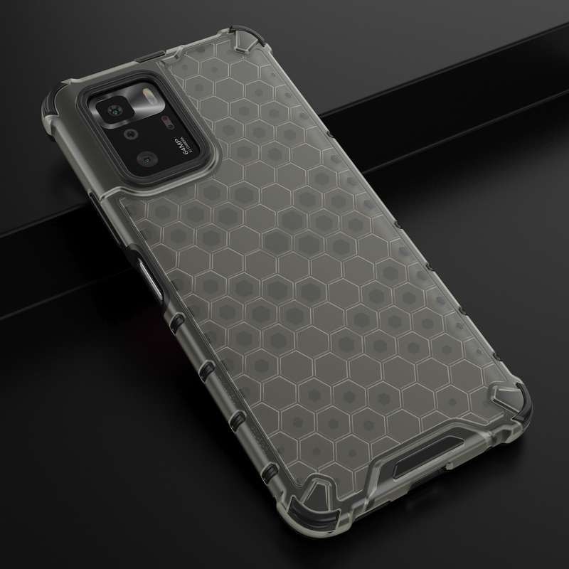 For Xiaomi Redmi Note 10 Pro 5G Shockproof Honeycomb PC + TPU Protective Case(Black)