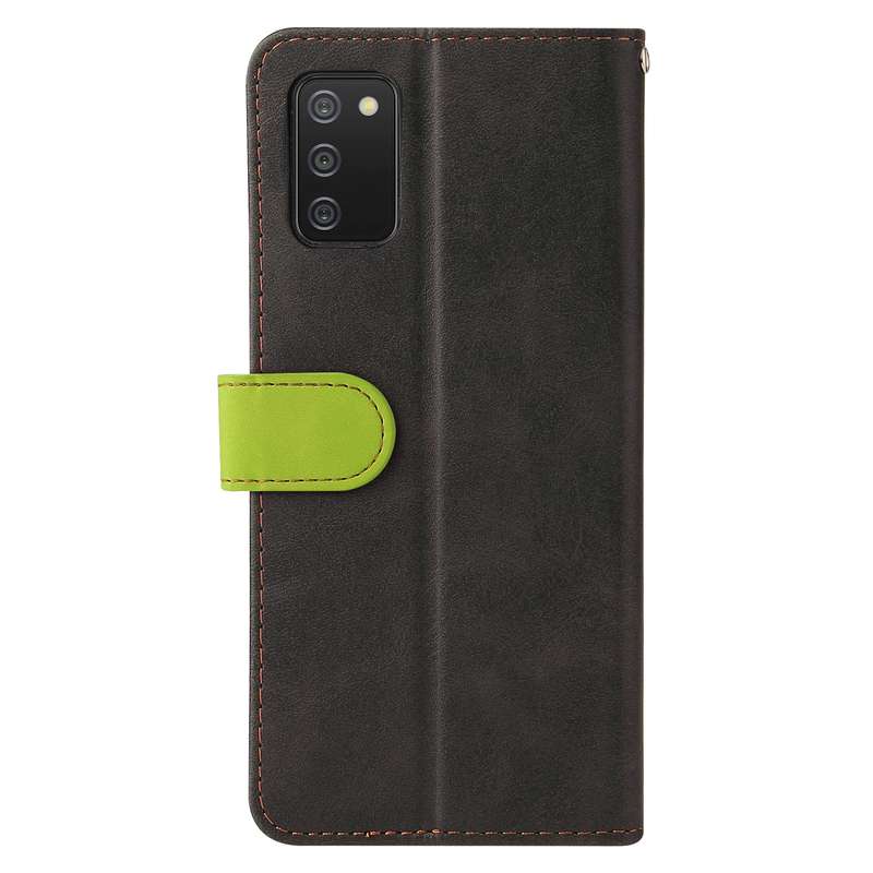 For Samsung Galaxy A20 / A30 Business Stitching-Color Horizontal Flip PU Leather Case with Holder &