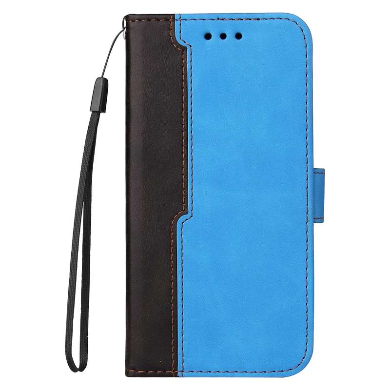 For Samsung Galaxy A02s US Version Business Stitching-Color Horizontal Flip PU Leather Case with Hol