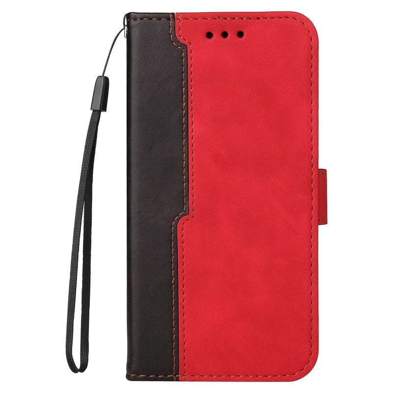 For Samsung Galaxy A20 / A30 Business Stitching-Color Horizontal Flip PU Leather Case with Holder &