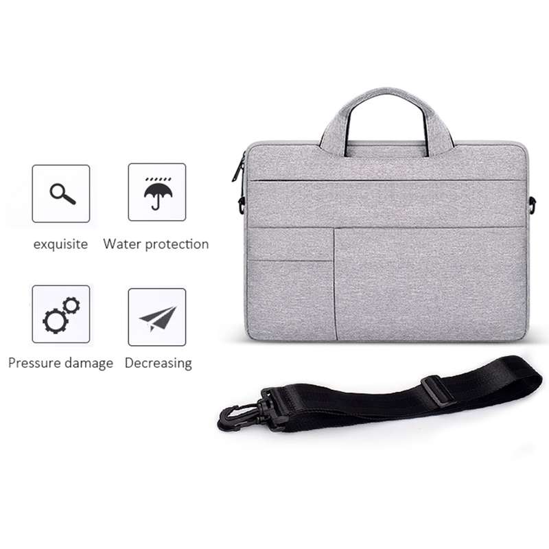 ND05SDJ Oxford Cloth + Nylon Laptop Portable Shoulder Bag, Size:15.6 inch(Navy Blue)