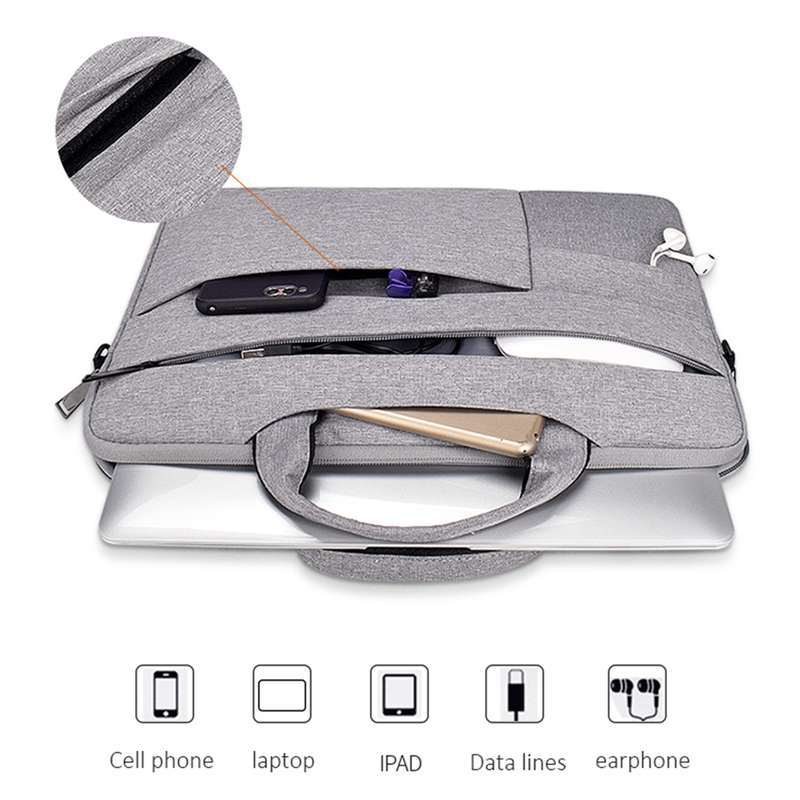 ND05SDJ Oxford Cloth + Nylon Laptop Portable Shoulder Bag, Size:15.6 inch(Navy Blue)