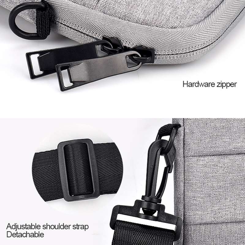 ND05SDJ Oxford Cloth + Nylon Laptop Portable Shoulder Bag, Size:15.6 inch(Navy Blue)