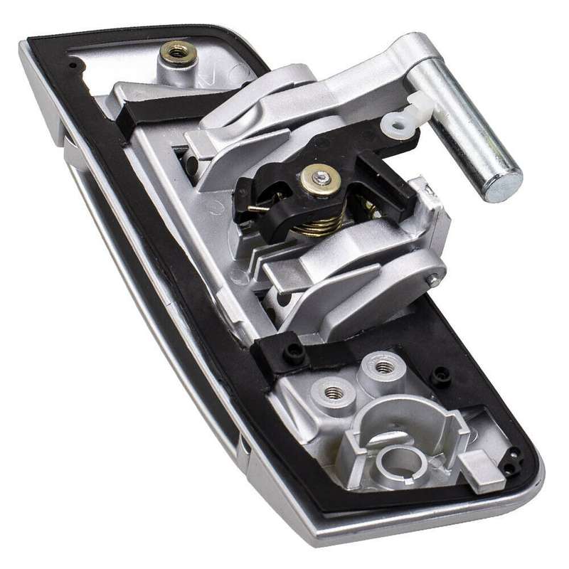 1 Pair Car Front Door Outside Handle 80607-CD41E+80606-CD01E for Nissan 350Z 2003-2009 (Black)