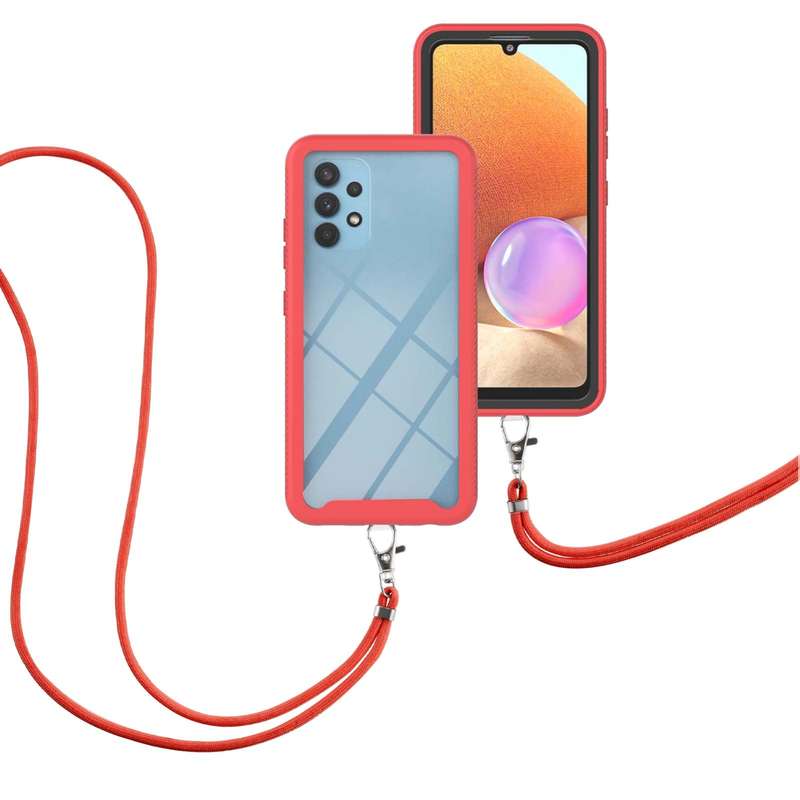 For Samsung Galaxy A32 4G EU Version Starry Sky Solid Color Series Shockproof PC + TPU Protective Ca
