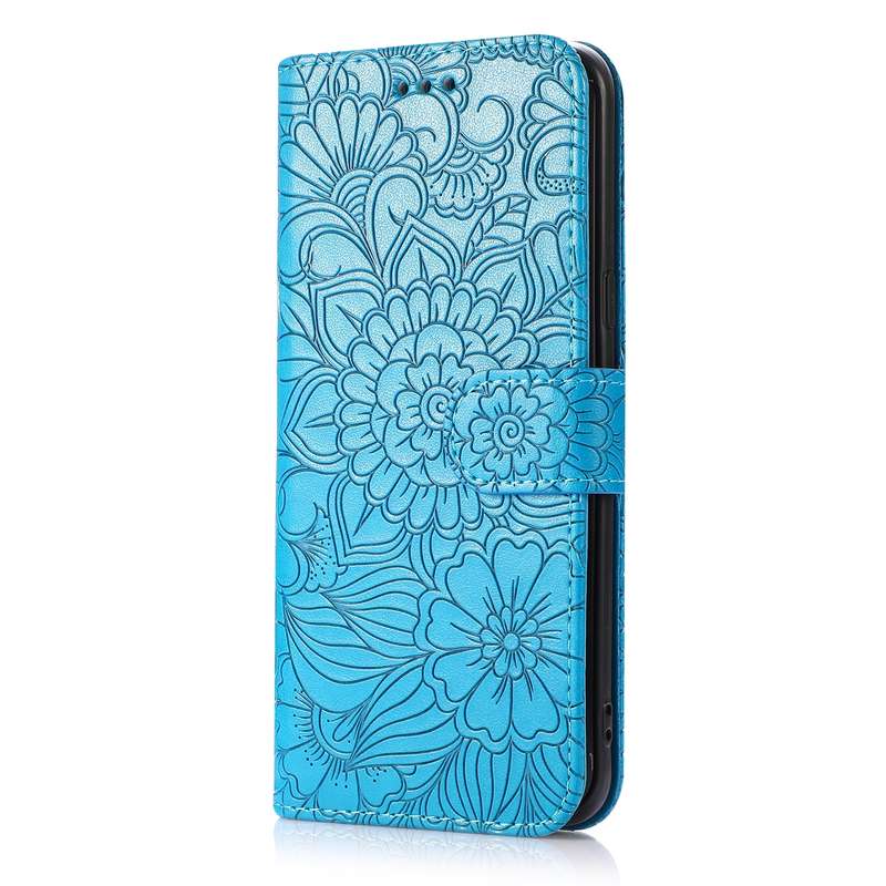 For Samsung Galaxy S8+ Skin Feel Embossed Sunflower Horizontal Flip Leather Case with Holder & Card