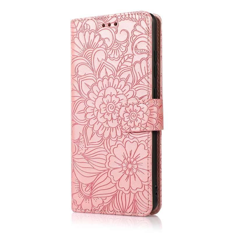 For Samsung Galaxy S20+ Skin Feel Embossed Sunflower Horizontal Flip Leather Case with Holder & Card