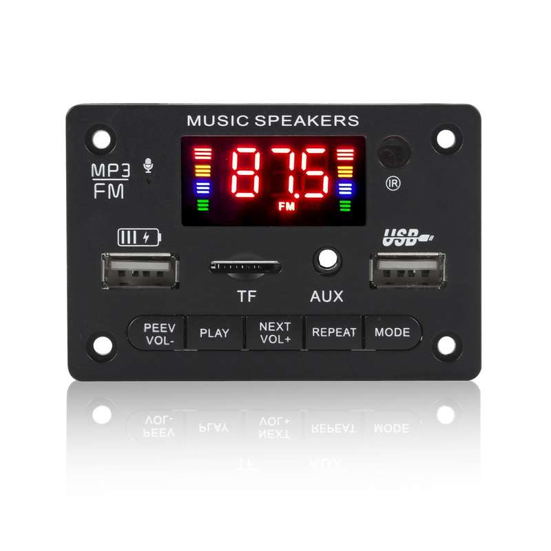 JX-809BT Car 12V Audio MP3 Player Decoder Board FM Radio USB, with Bluetooth / Remote Control / Reco