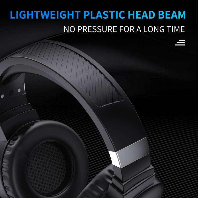 HXSJ F16 3.5mm + USB Port RGB Light Stereo Gaming Headset with Microphone(Black)