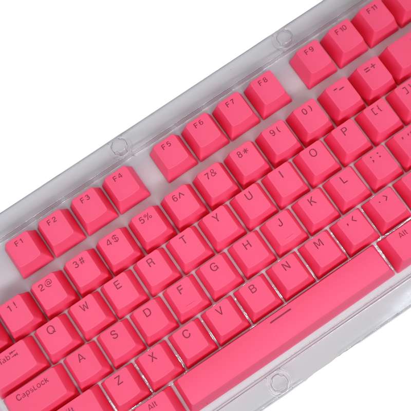 HXSJ P9 104 Keys PBT Color Mechanical Keyboard Keycaps(Light Blue)