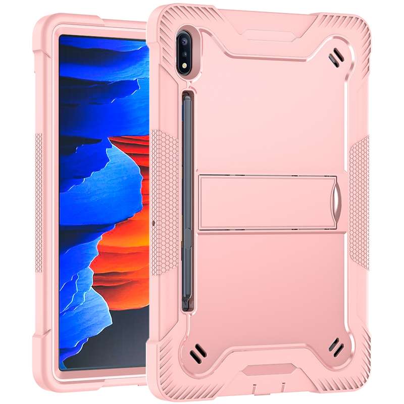 For Samsung Galaxy Tab S7 FE 12.4 inch T730 360 Degree Rotation PC+TPU Protective Cover with Holder