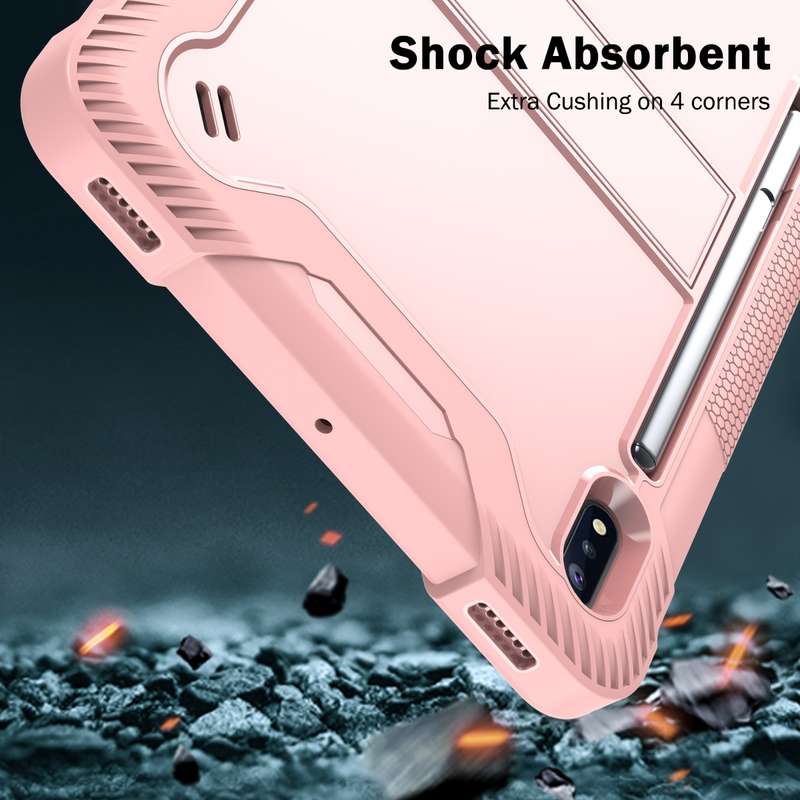 For Samsung Galaxy Tab S7 FE 12.4 inch T730 360 Degree Rotation PC+TPU Protective Cover with Holder